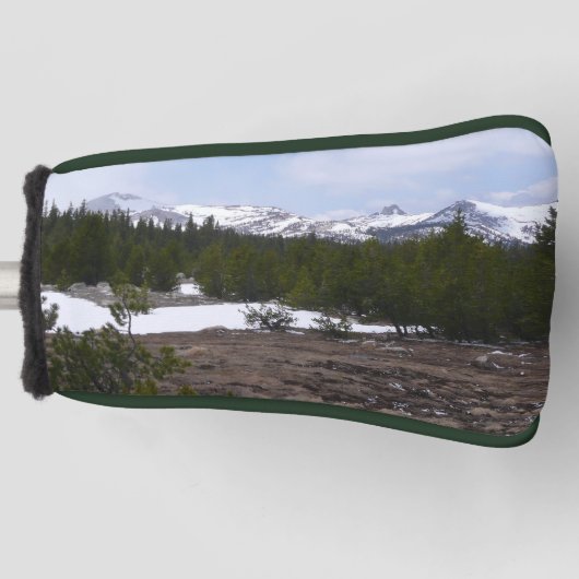 Sierra Nevada Berge und Schnee auf Yosemite Golf Headcover (Vorderseite)