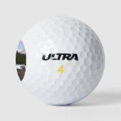 Sierra Nevada Berge und Schnee auf Yosemite Golfball (Logo)