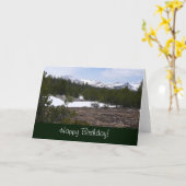 Sierra Nevada Berge und Schnee auf Yosemite Karte (Gelbe Blume)