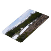 Sierra Nevada Berge und Schnee auf Yosemite Magnet (Linke Seite)