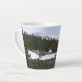 Sierra Nevada Berge und Schnee auf Yosemite Milchtasse (Linke Ecke)