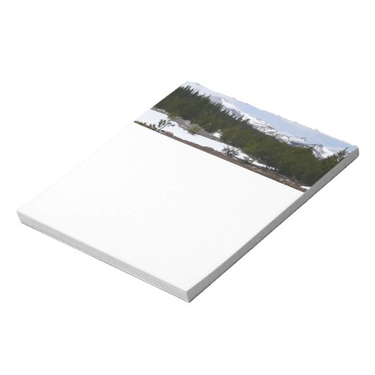 Sierra Nevada Berge und Schnee auf Yosemite Notizblock (Rotiert)