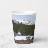 Sierra Nevada Berge und Schnee auf Yosemite Pappbecher (Links)