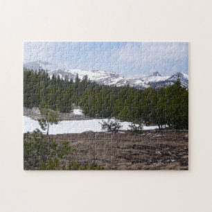 Sierra Nevada Berge und Schnee auf Yosemite Puzzle