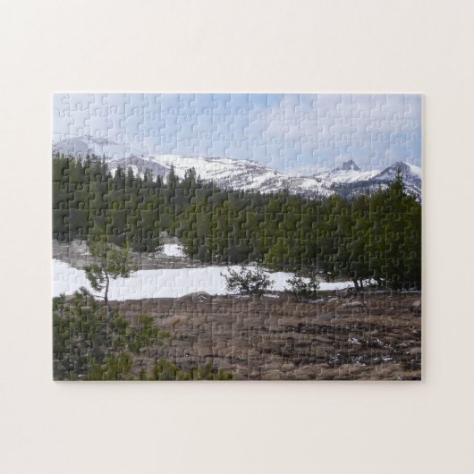 Sierra Nevada Berge und Schnee auf Yosemite Puzzle (Horizontal)