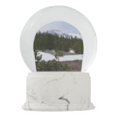 Sierra Nevada Berge und Schnee auf Yosemite Schneekugel (Rückseite)