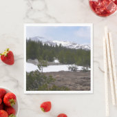 Sierra Nevada Berge und Schnee auf Yosemite Serviette (Beispiel)