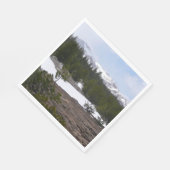 Sierra Nevada Berge und Schnee auf Yosemite Serviette (Ecke)