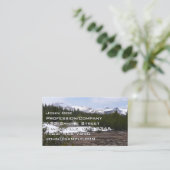 Sierra Nevada Berge und Schnee auf Yosemite Visitenkarte (Stehend Vorderseite)