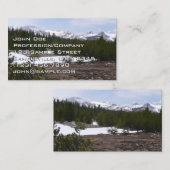 Sierra Nevada Berge und Schnee auf Yosemite Visitenkarte (Vorne/Hinten)
