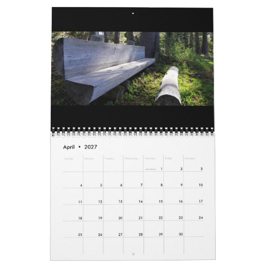 Sierra Nevada, Calfornia Kalender (Apr 2027)