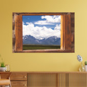 Sierra Nevada durch Kabinenfenster Leinwanddruck (Insitu (Wohnzimmer))