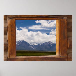 Sierra Nevada durch Kabinenfenster Poster