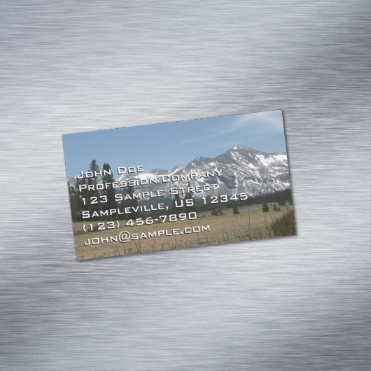 Sierra Nevada Gebirge I aus Yosemite Magnetische Visitenkarte (Beispiel)