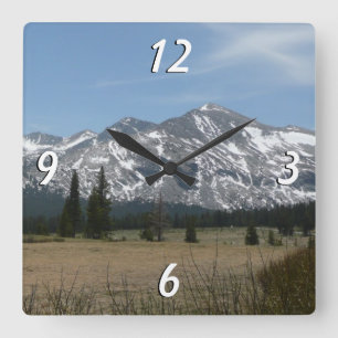 Sierra Nevada Gebirge I aus Yosemite Quadratische Wanduhr