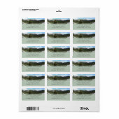 Sierra Nevada Gebirge II aus Yosemite Adressaufkleber (Vorne)