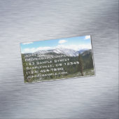 Sierra Nevada Gebirge II aus Yosemite Magnetische Visitenkarte (Beispiel)