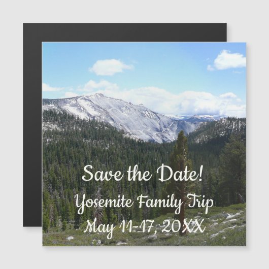 Sierra Nevada Gebirge II aus Yosemite Magnetkarte (Vorne/Hinten)