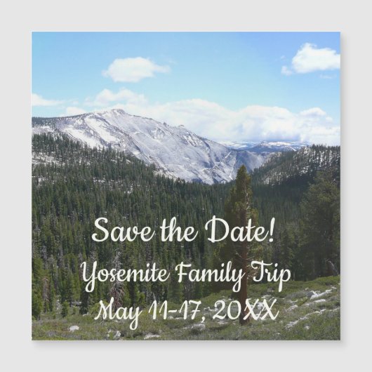 Sierra Nevada Gebirge II aus Yosemite Magnetkarte (Vorderseite)