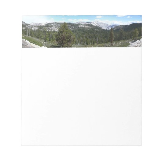 Sierra Nevada Gebirge II aus Yosemite Notizblock (Vorderseite)