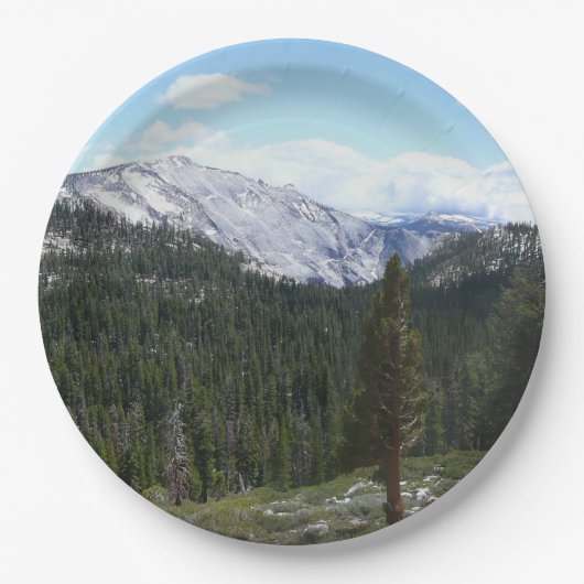 Sierra Nevada Gebirge II aus Yosemite Pappteller (Vorderseite)