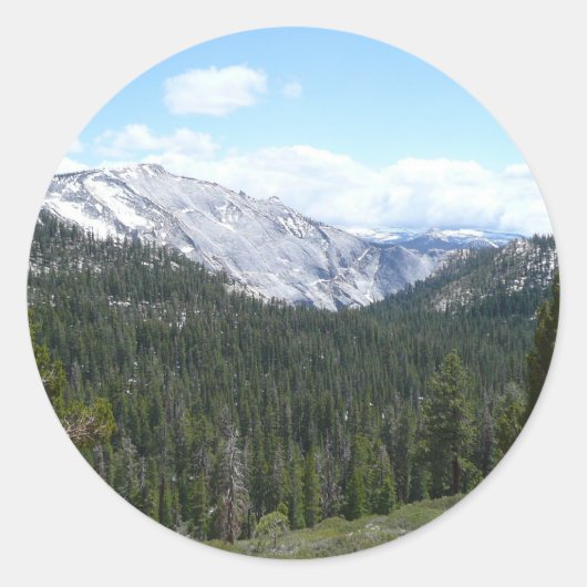 Sierra Nevada Gebirge II aus Yosemite Runder Aufkleber (Vorderseite)