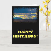 Sierra Nevada HDR. Geburtstag Karte (Gelbe Blume)