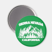 Sierra Nevada Kalifornien Magnet (Vorderseite/Rückseite)