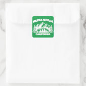 Sierra Nevada Kalifornien Quadratischer Aufkleber (Tasche)