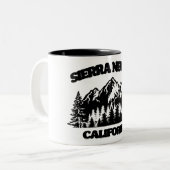 Sierra Nevada Kalifornien Zweifarbige Tasse (Vorderseite Links)