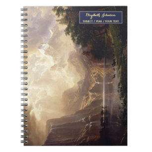 Sierra Nevada Landschaftskunst Gold-Monogramm-Skiz Notizblock