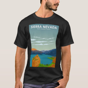 Sierra Nevada Nationalpark Spanien Vintag Minimal T-Shirt