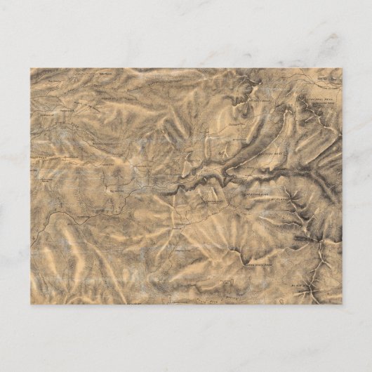 Sierra Nevada neben dem Yosemite Valley Postkarte (Vorderseite)