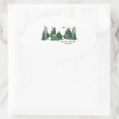 Sierra Nevada Ovaler Aufkleber (Tasche)