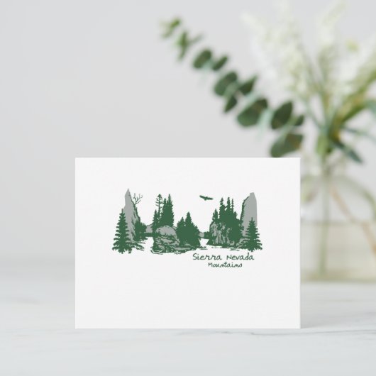 Sierra Nevada Postkarte (Stehend Vorderseite)