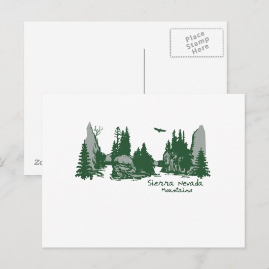 Sierra Nevada Postkarte (Vorne/Hinten)