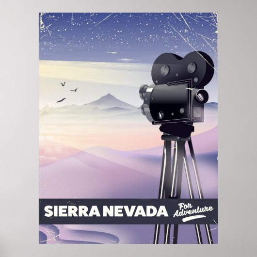 Sierra Nevada Reiseplakat Poster (Vorne)