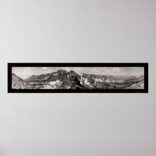 Sierra Nevada-Rückgrats-Foto 1911 Poster