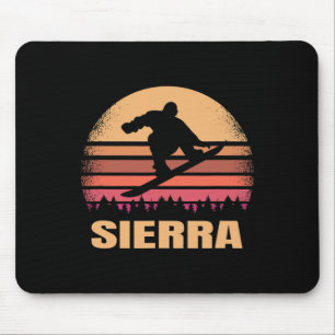 Sierra Nevada Snowboarding Outdoor Vintager 80er R Mousepad