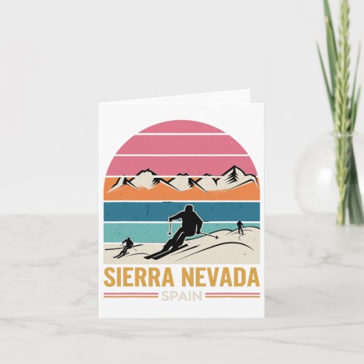 Sierra Nevada Spanien Karte (Vorderseite)