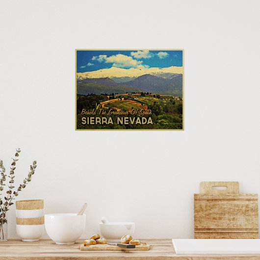Sierra Nevada Spanien Poster (Küche)