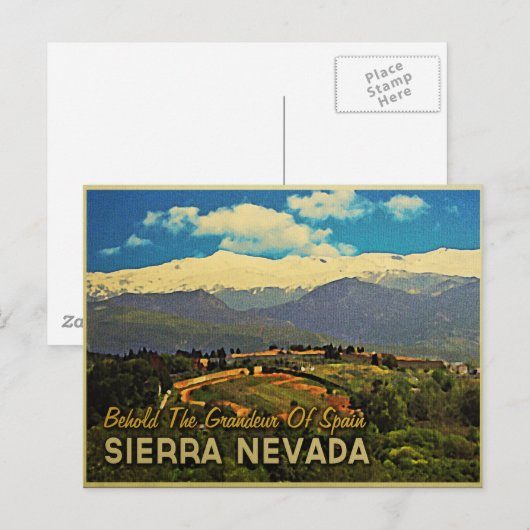 Sierra Nevada Spanien Postkarte (Vorne/Hinten)
