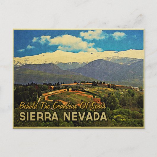Sierra Nevada Spanien Postkarte (Vorderseite)