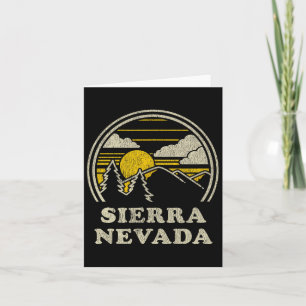Sierra Nevada T Shirt Vintages Wandern T-Shirt Karte