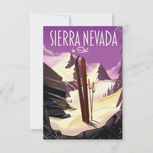 Sierra Nevada Vintages Skiposter (Rückseite)