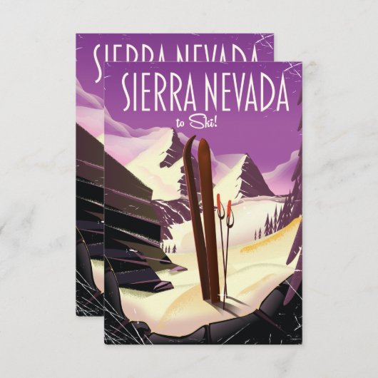 Sierra Nevada Vintages Skiposter (Vorne/Hinten)