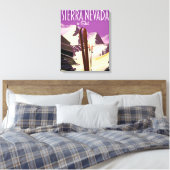 Sierra Nevada Vintages Skiposter Leinwanddruck (Insitu (Schlafzimmer))