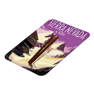 Sierra Nevada Vintages Skiposter Magnet