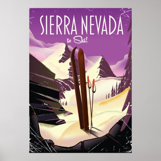 Sierra Nevada Vintages Skiposter Poster (Vorne)