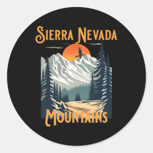 Sierra Nevada Wandern Runder Aufkleber